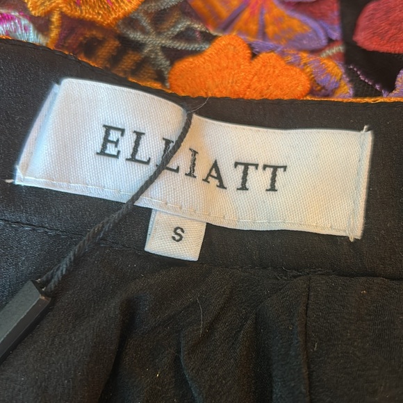 Elliatt Alessandra Long-sleeve Mini Dress Orange Multi Appliqué Size Small NWT - Picture 11 of 14